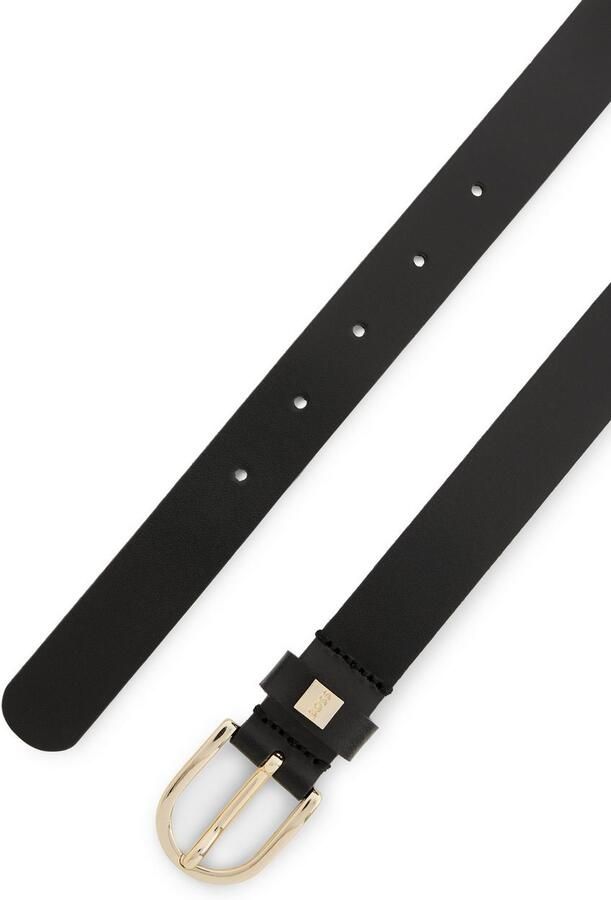 Boss Leren riem Scarlet B. 2 5cm N-R met goudkleurige sluiting en -logo op de lus - Foto 5