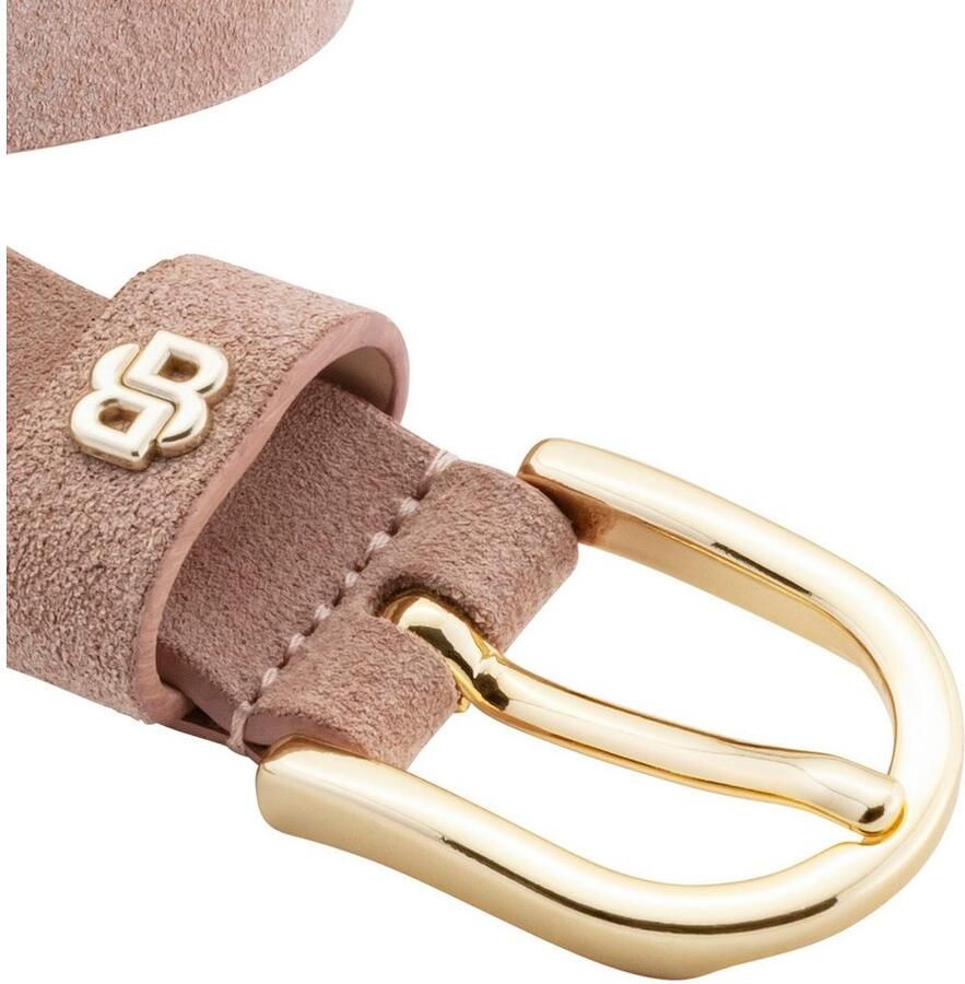Boss Leren riem Scarlet BB Sz25 met monogramlabel