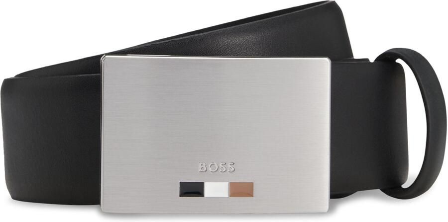 Boss Leren riem Strom-Icon-En_Sz35 met logo-riemsluiting - Foto 5