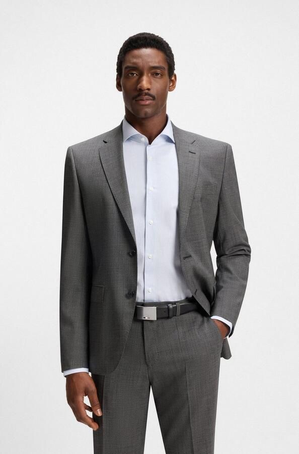 Boss Leren riem Strom-Icon-En_Sz35 met logo-riemsluiting - Foto 3