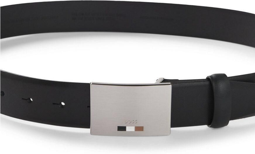 Boss Leren riem Strom-Icon-En_Sz35 met logo-riemsluiting - Foto 4