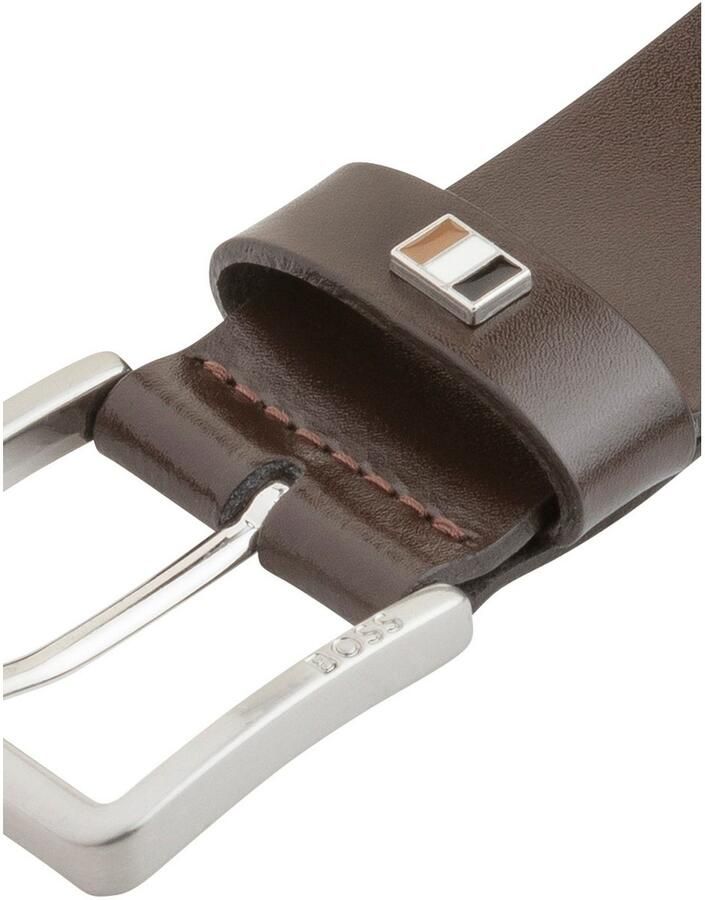 Boss Leren riem Ther-Flag-E_Sz35 met stijlvolle merkdetaillering - Foto 3