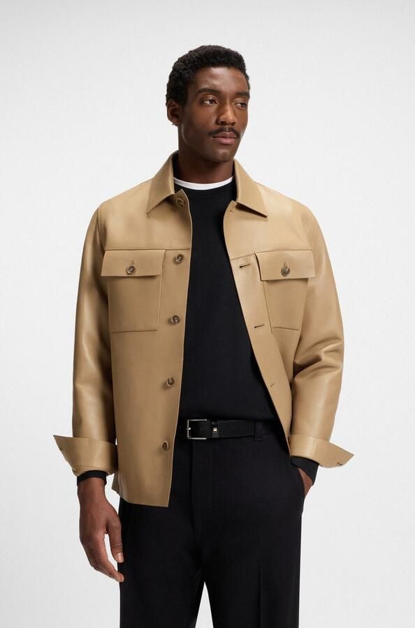 Boss Leren riem Ther-Flag-E_Sz35 met stijlvolle merkdetaillering - Foto 5