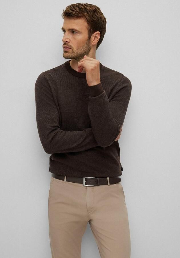 Boss Leren riem van nappaleer met logo-speldsluiting - Foto 5