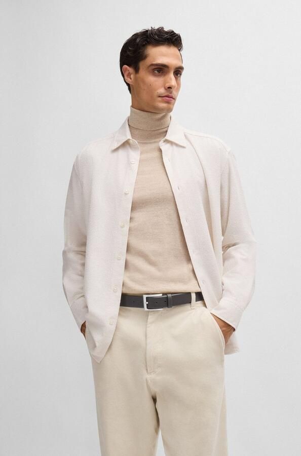 Boss Leren riem van nappaleer met logo-speldsluiting - Foto 7