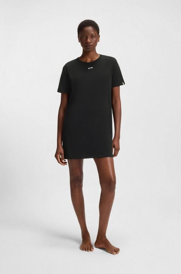 BOSS Nachthemd zachte katoenen nachtjapon - Foto 4