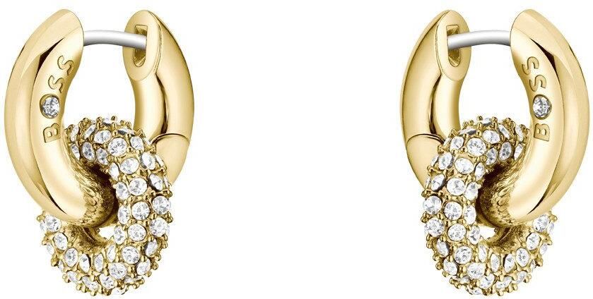 Boss Paar creolen LIVE PRECIOUS met preciosa crystal hanger afneembaar