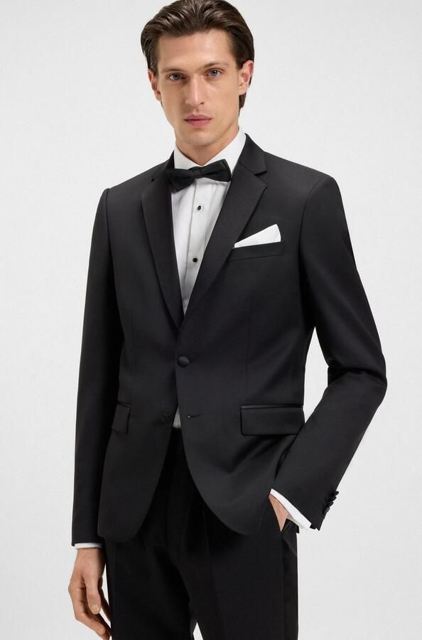 Boss Pochet H-POCKET SQUARE met strijkvrij afwerking - Foto 7