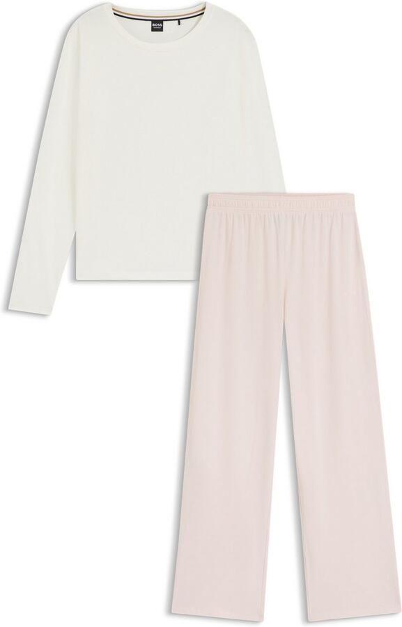 BOSS Pyjama Ronde hals elastische tailleband logo (set 2-delig) - Foto 3