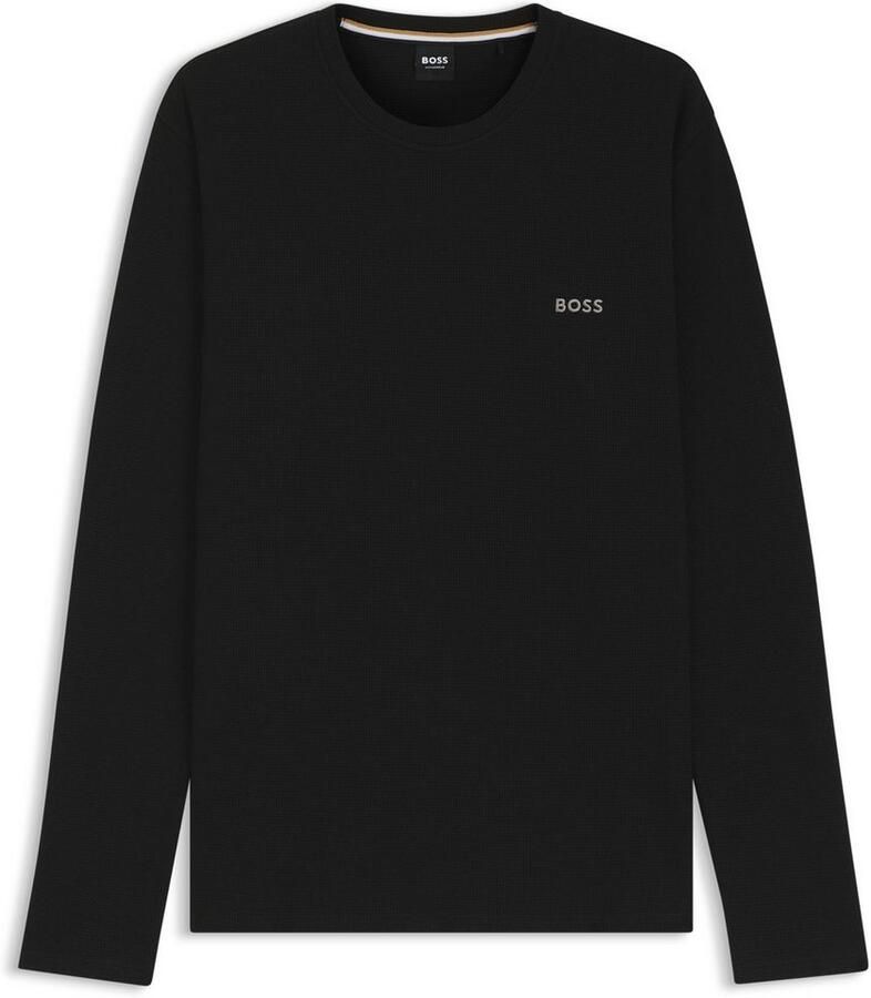 Boss Shirt met lange mouwen en labelstitching