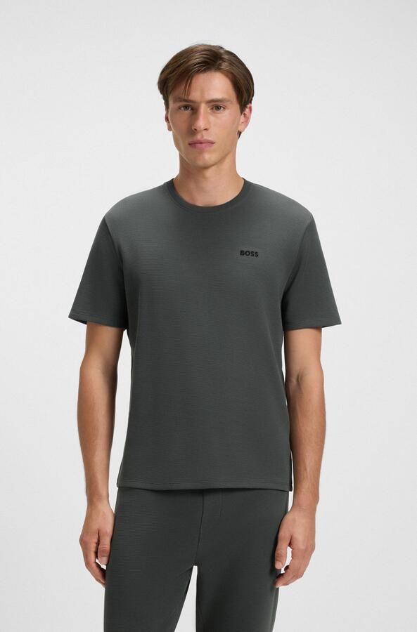 Boss Regular fit T-shirt van katoenmix - Foto 6
