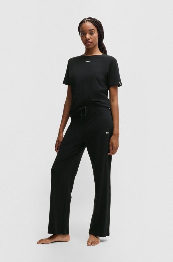 Boss Straight leg sweatpants met tunnelkoord - Foto 3