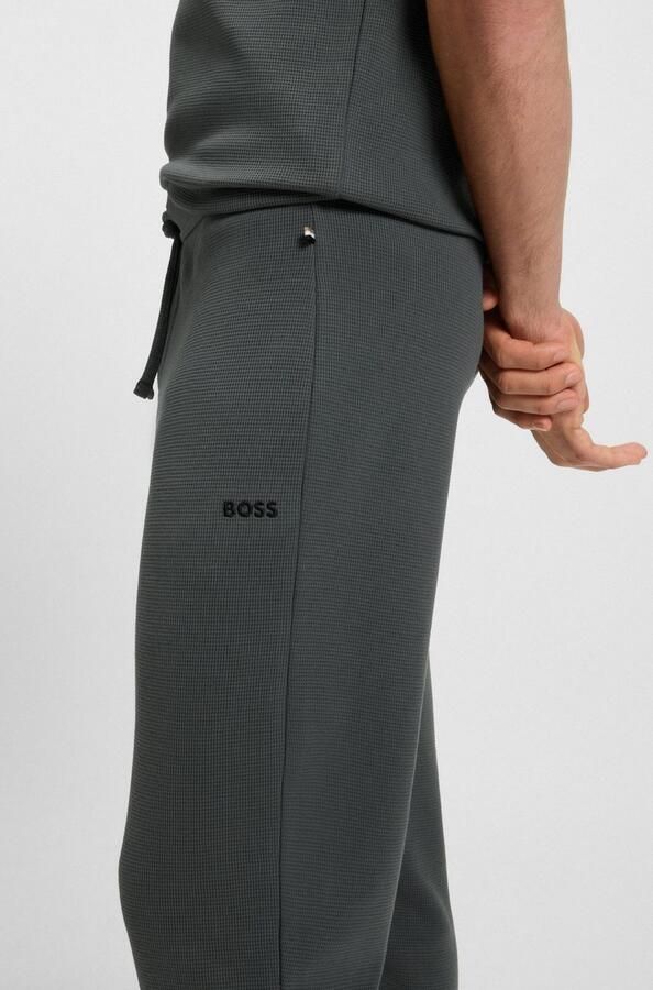 BOSS Pyjamabroek Waffle Pants Cuf
