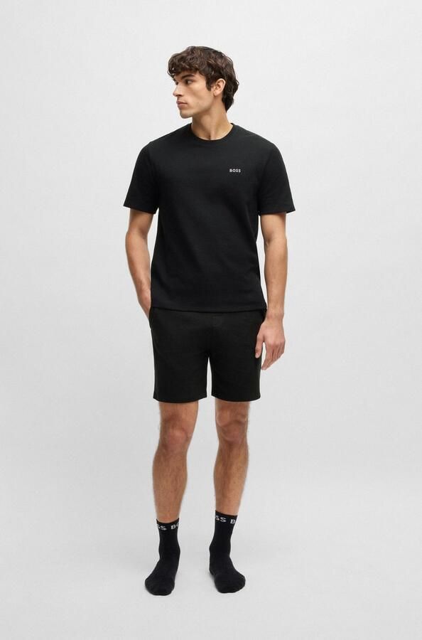 Boss Korte regular fit broek met structuurmotief - Foto 5