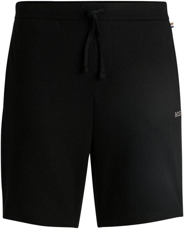 Boss Korte regular fit broek met structuurmotief - Foto 6