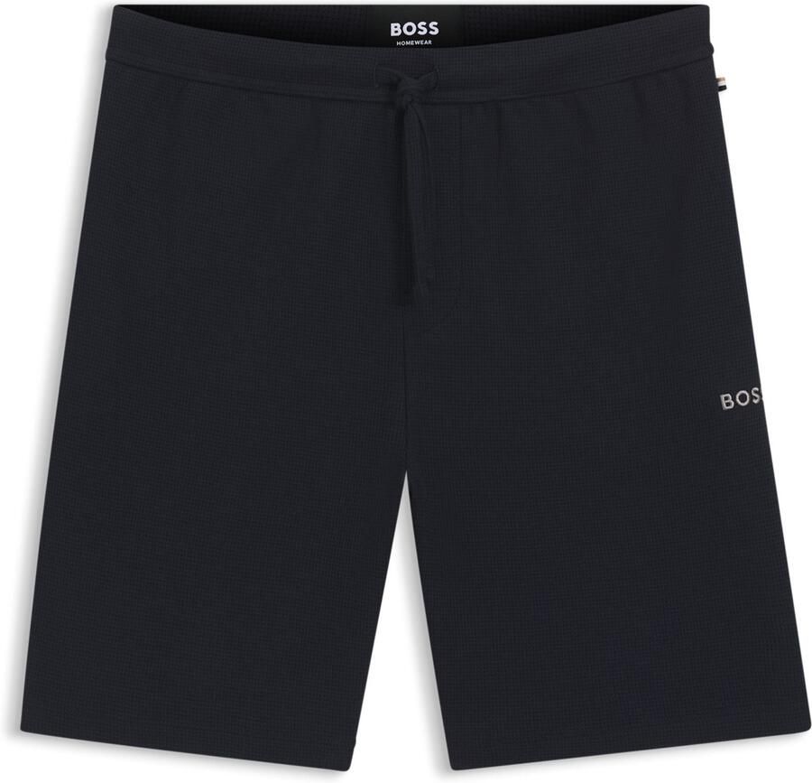 Boss Korte regular fit broek met structuurmotief - Foto 2
