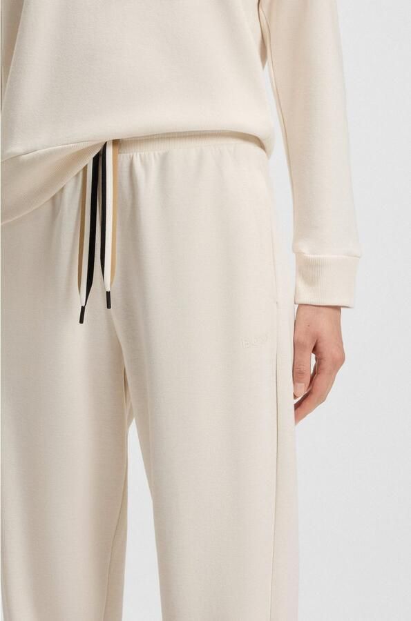 BOSS Relaxbroek CP Stripe_Pants Cuff met contrastkleurige koord - Foto 2