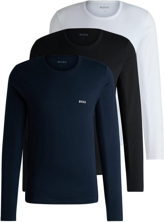 BOSS Shirt met lange mouwen Longsleeve-Shirt R-Neck Classic COTTON 3pcs pack (3-delig) - Foto 5