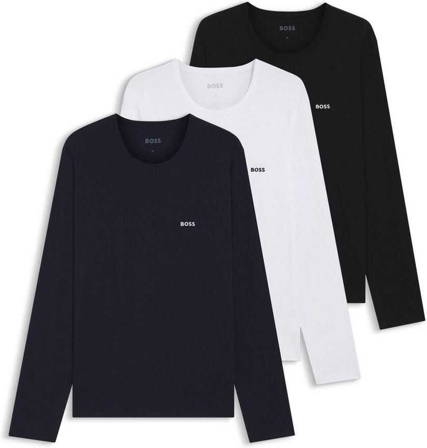 BOSS Shirt met lange mouwen Longsleeve-Shirt R-Neck Classic COTTON 3pcs pack (3-delig) - Foto 3