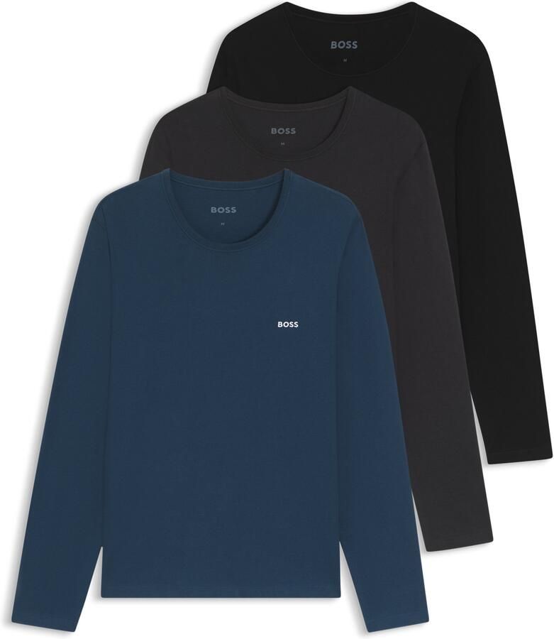 BOSS Shirt met lange mouwen Longsleeve-Shirt R-Neck Classic COTTON 3pcs pack (3-delig) - Foto 5