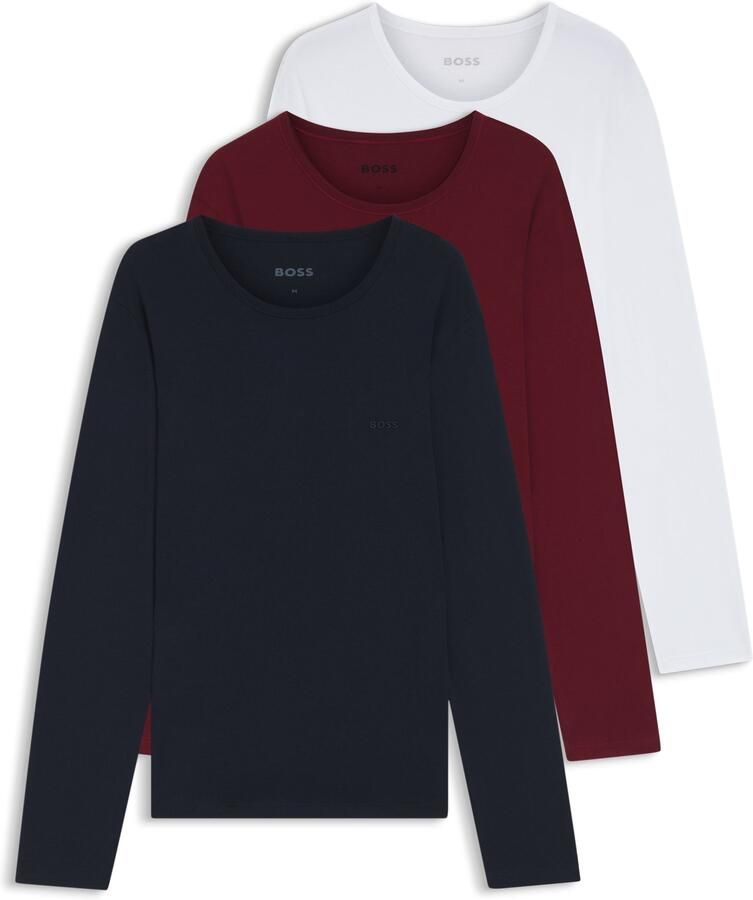 BOSS Shirt met lange mouwen Longsleeve-Shirt R-Neck Classic COTTON 3pcs pack (3-delig) - Foto 5