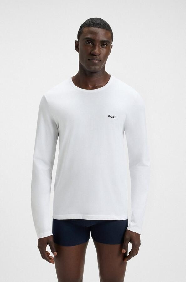 BOSS Shirt met lange mouwen Longsleeve-Shirt R-Neck Classic COTTON 3pcs pack (3-delig)