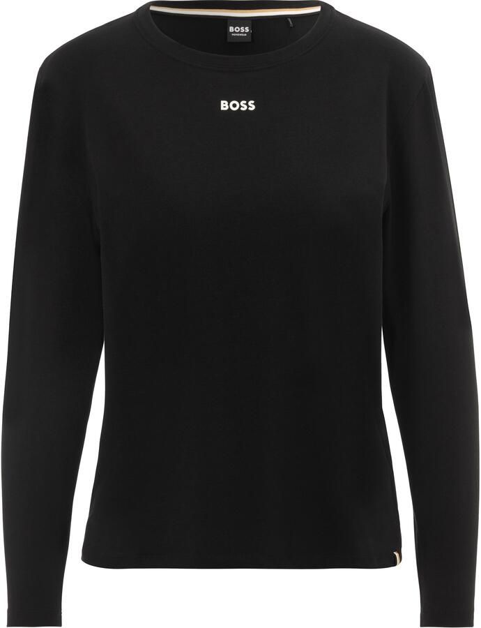 BOSS Shirt met lange mouwen met een ronde hals