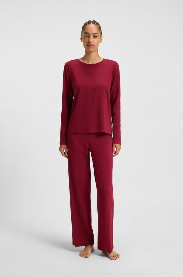 BOSS Shirt met lange mouwen met een ronde hals - Foto 3