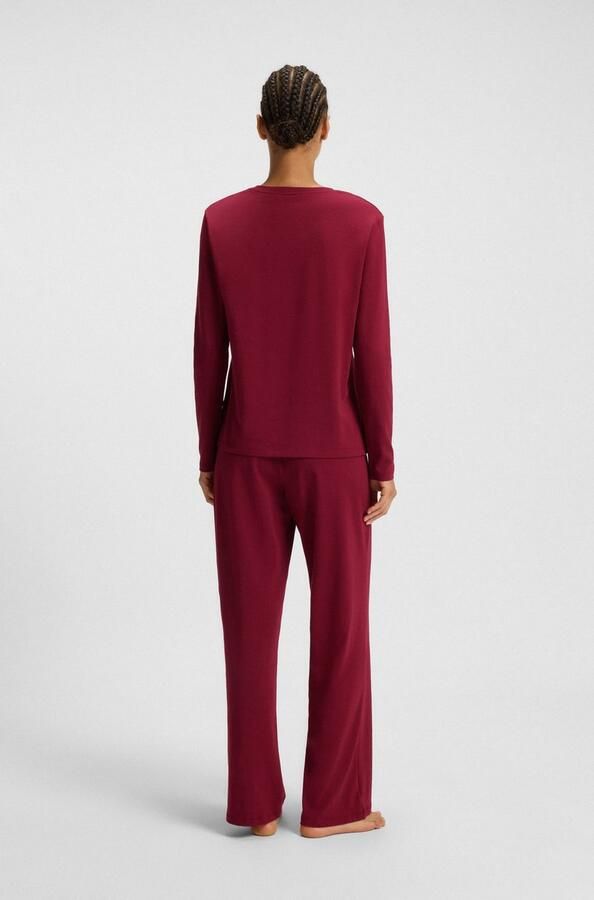 BOSS Shirt met lange mouwen met een ronde hals - Foto 4