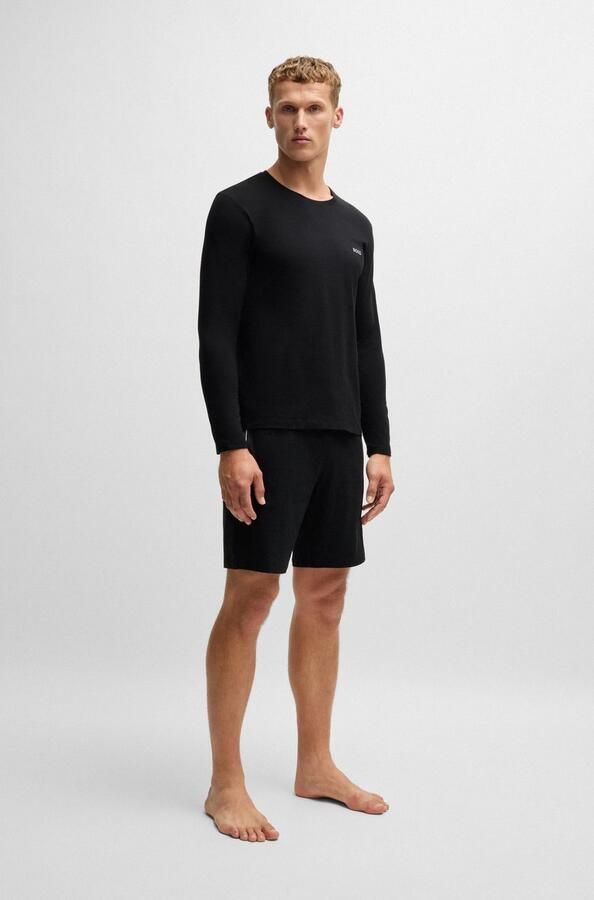 BOSS Shirt met lange mouwen Mix&Match LS-Shirt R met -borduursel op de borst - Foto 5