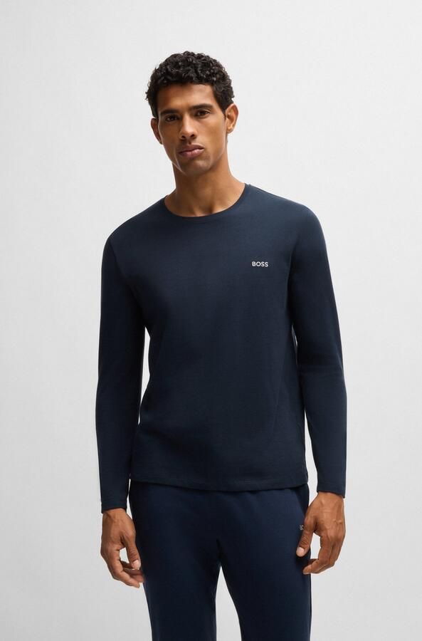 BOSS Shirt met lange mouwen Mix&Match LS-Shirt R met -borduursel op de borst - Foto 6