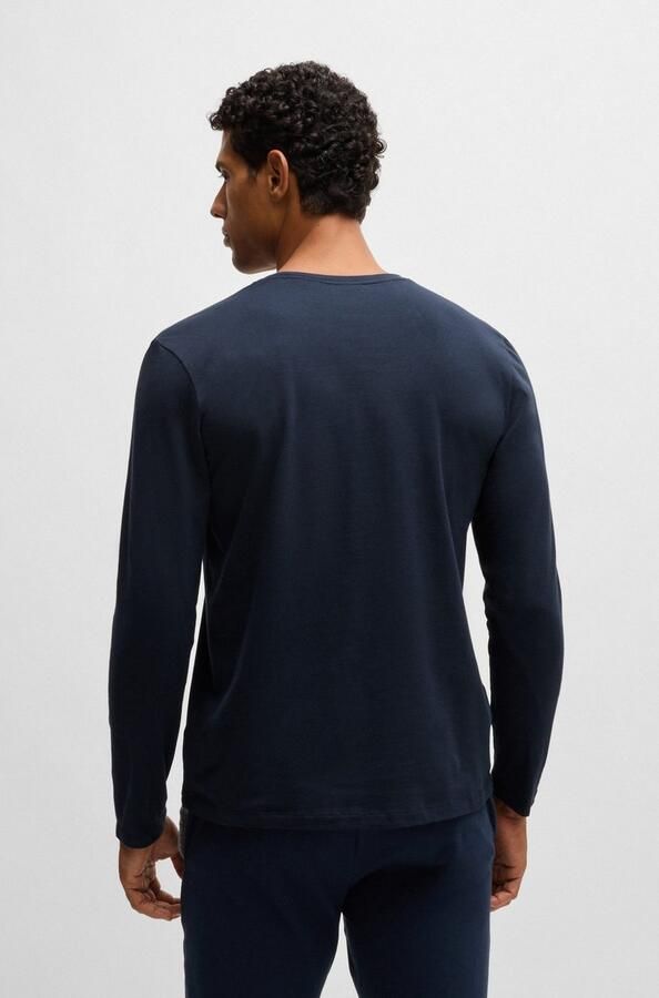 BOSS Shirt met lange mouwen Mix&Match LS-Shirt R met -borduursel op de borst - Foto 4