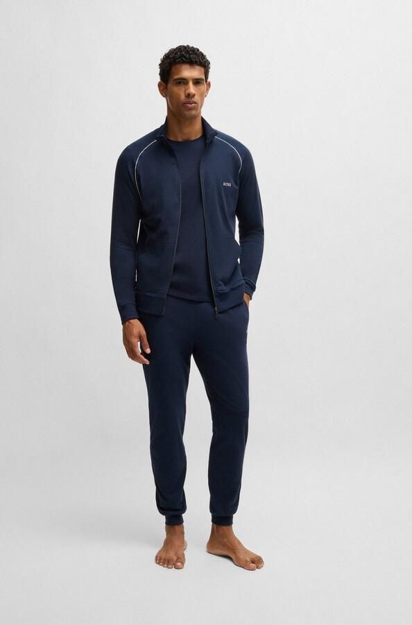 BOSS Shirt met lange mouwen Mix&Match LS-Shirt R met -borduursel op de borst - Foto 5