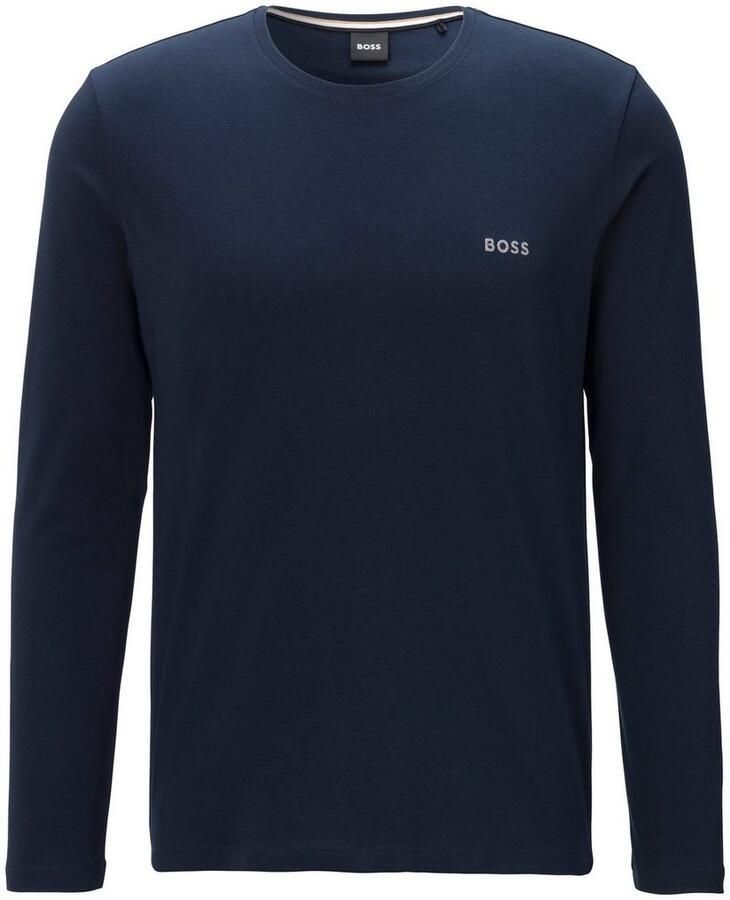 BOSS Shirt met lange mouwen Mix&Match LS-Shirt R met -borduursel op de borst - Foto 2