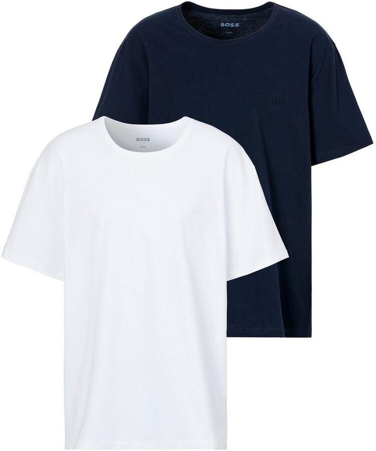 Boss Black Big&Tall PLUS SIZE T-shirt met labelstitching model 'Comfort' - Foto 4