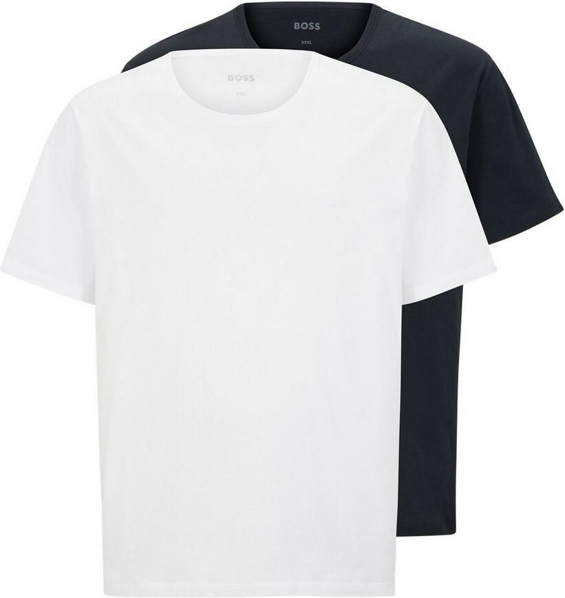 Boss Black Big&Tall PLUS SIZE T-shirt met labelstitching model 'Comfort' - Foto 2