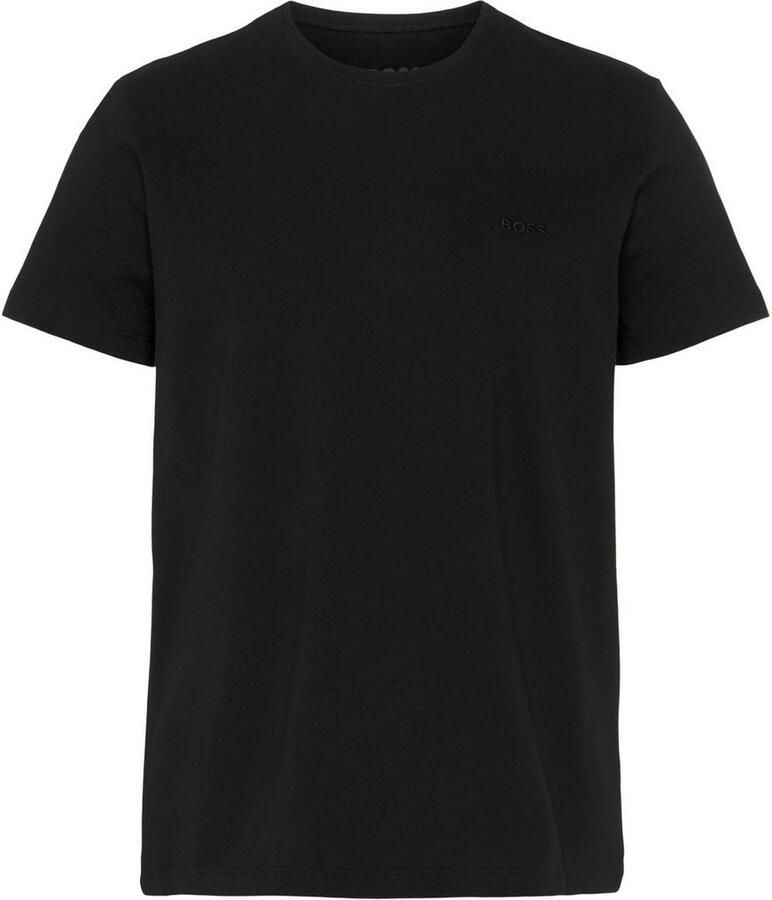 BOSS Shirt met ronde hals TShirtRN 2P Comfort met ton-in-ton logo-opdruk (2-delig Set van 2) - Foto 3