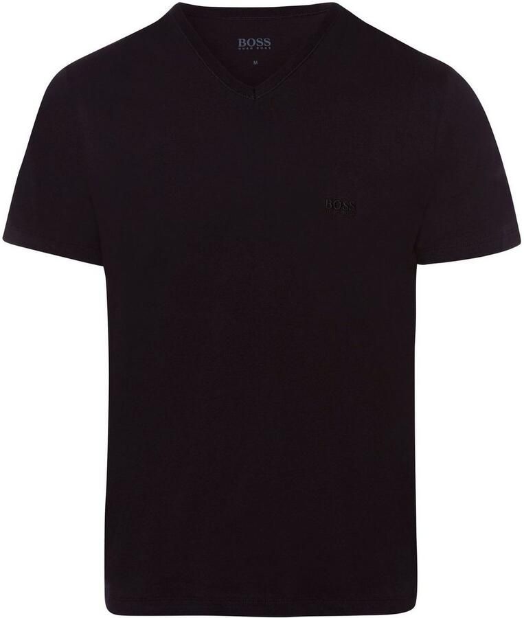 Boss Katoenen T-shirts 3-pack Regular Fit V-hals Logo Borduursel Black Heren - Foto 6