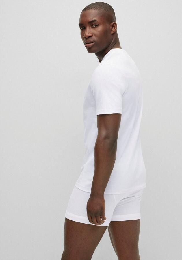 Boss T-shirt met labelstitching in een set van 3 stuks model 'Classic' - Foto 13