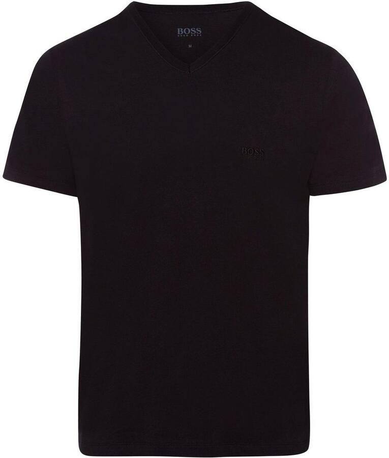 Boss T-shirt met labelstitching in een set van 3 stuks model 'Classic' - Foto 2