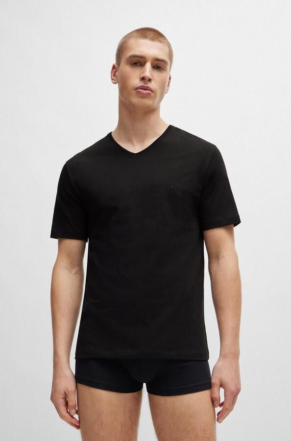 Boss T-shirt met V-hals in een set van 2 stuks model 'Classic' - Foto 6
