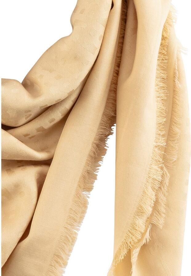 Boss Sjaal Ledonia 120*120 met jacquardmotief - Foto 1