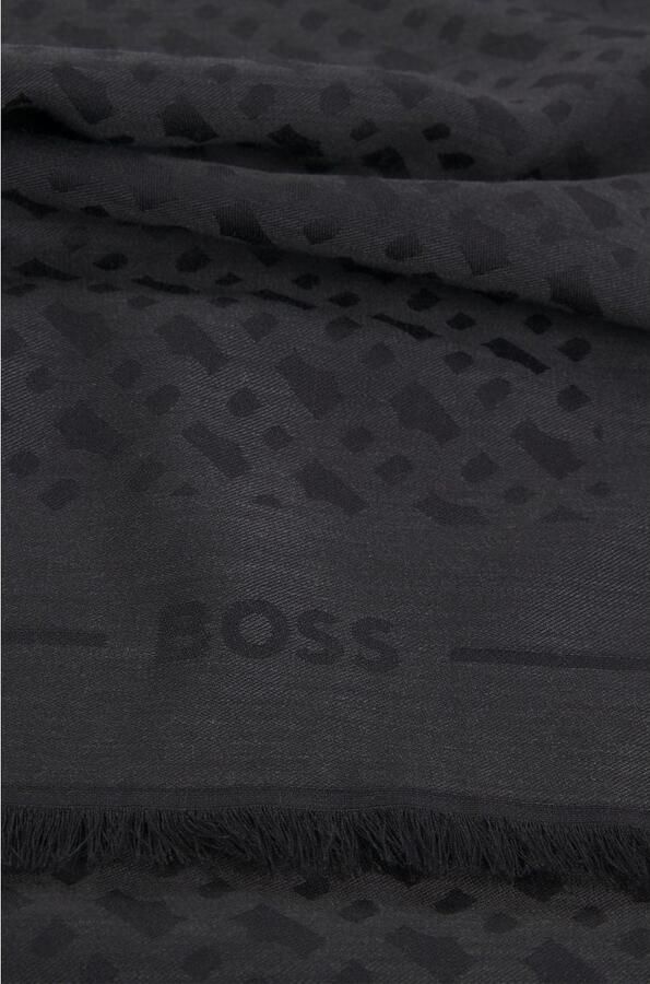 Boss Sjaal van een mix van modal en wol model 'Ledonia' - Foto 4