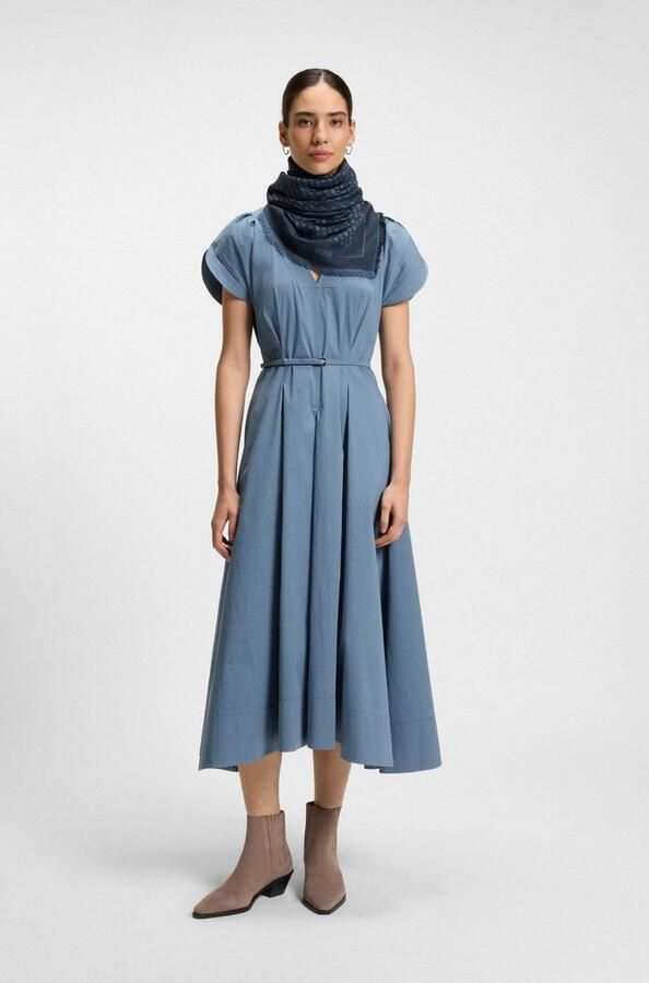 Boss Sjaal Ledonia 120*120 met jacquardmotief - Foto 3