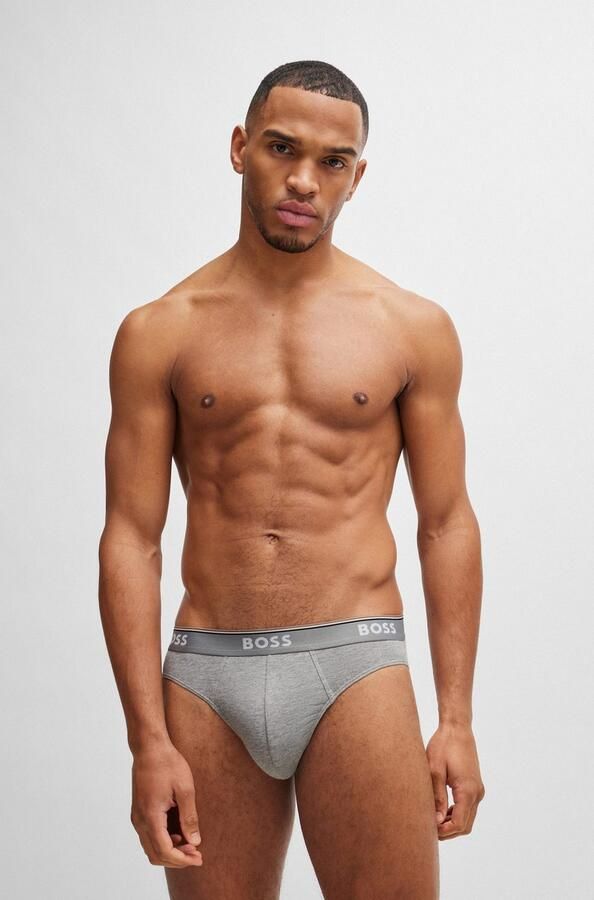 Hugo Boss Elastische Katoenen Briefs Multipack 3-Pack Multicolor Heren - Foto 9