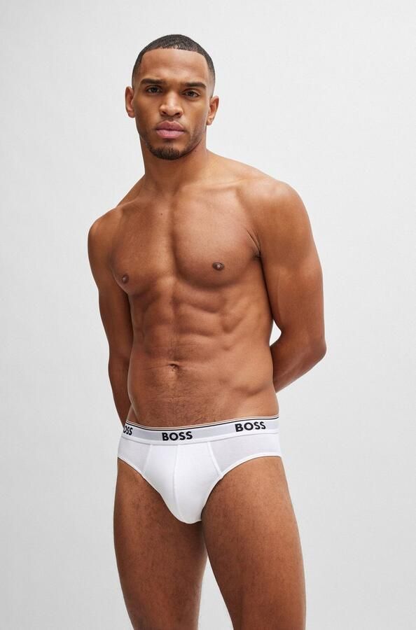 Hugo Boss Elastische Katoenen Briefs Multipack 3-Pack Multicolor Heren - Foto 10