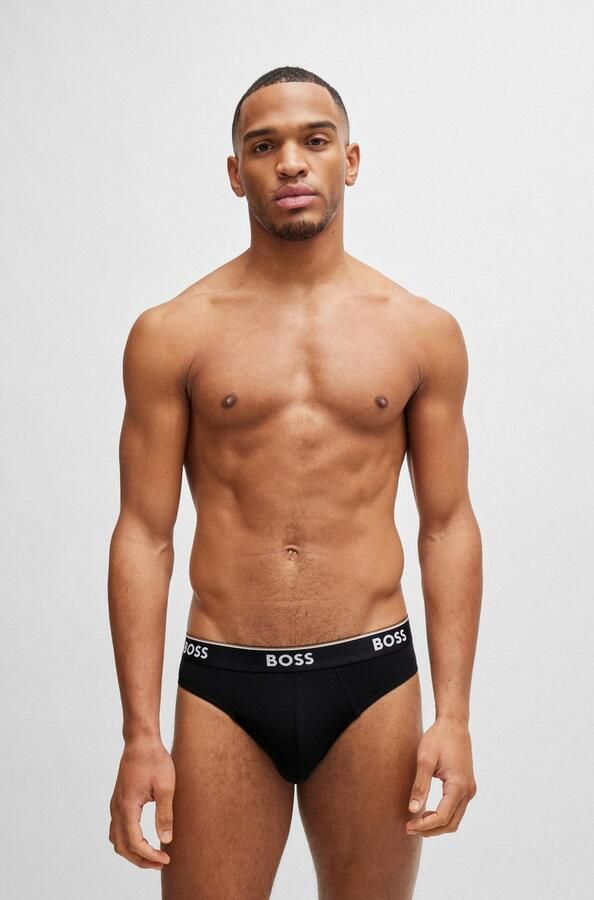 Hugo Boss Elastische Katoenen Briefs Multipack 3-Pack Multicolor Heren - Foto 11