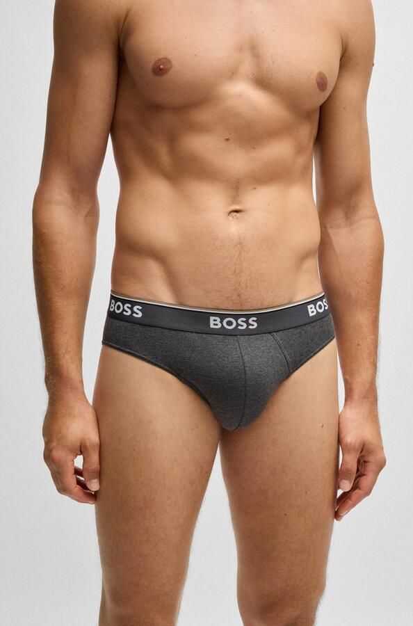 Hugo Boss 3-Pack Katoenen Briefs met Logotailleband Multicolor Heren - Foto 6