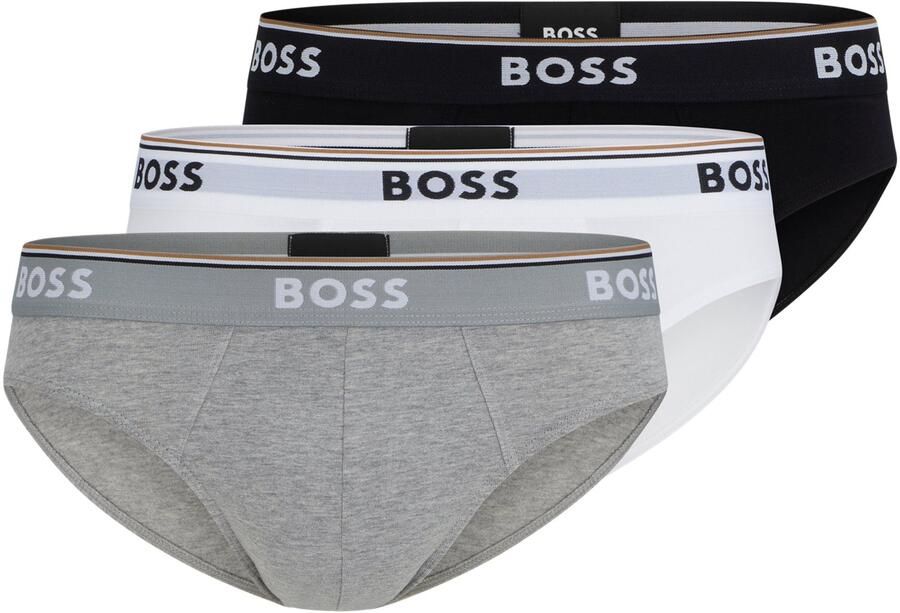 Hugo Boss Elastische Katoenen Briefs Multipack 3-Pack Multicolor Heren - Foto 6