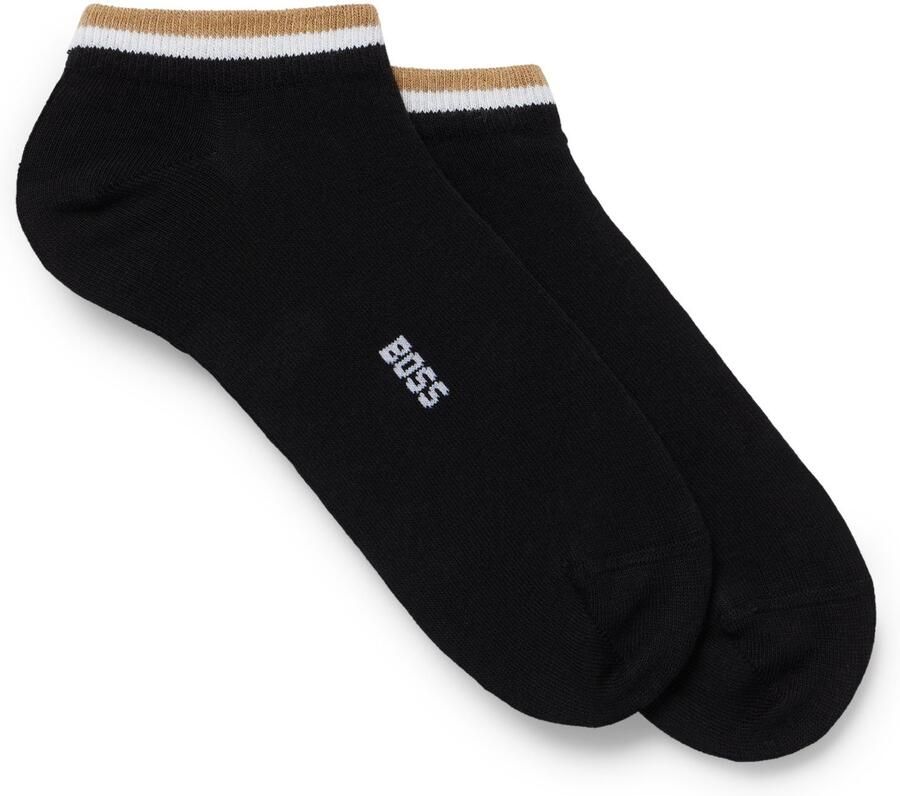 BOSS Sneakersokken 2P AS Uni stripe CC met gestreepte afwerking (set 2 stuks) - Foto 6